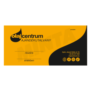 OLAJCENTRUM AJÁNDÉKUTALVÁNY